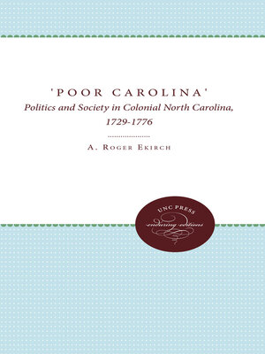 cover image of 'Poor Carolina'
